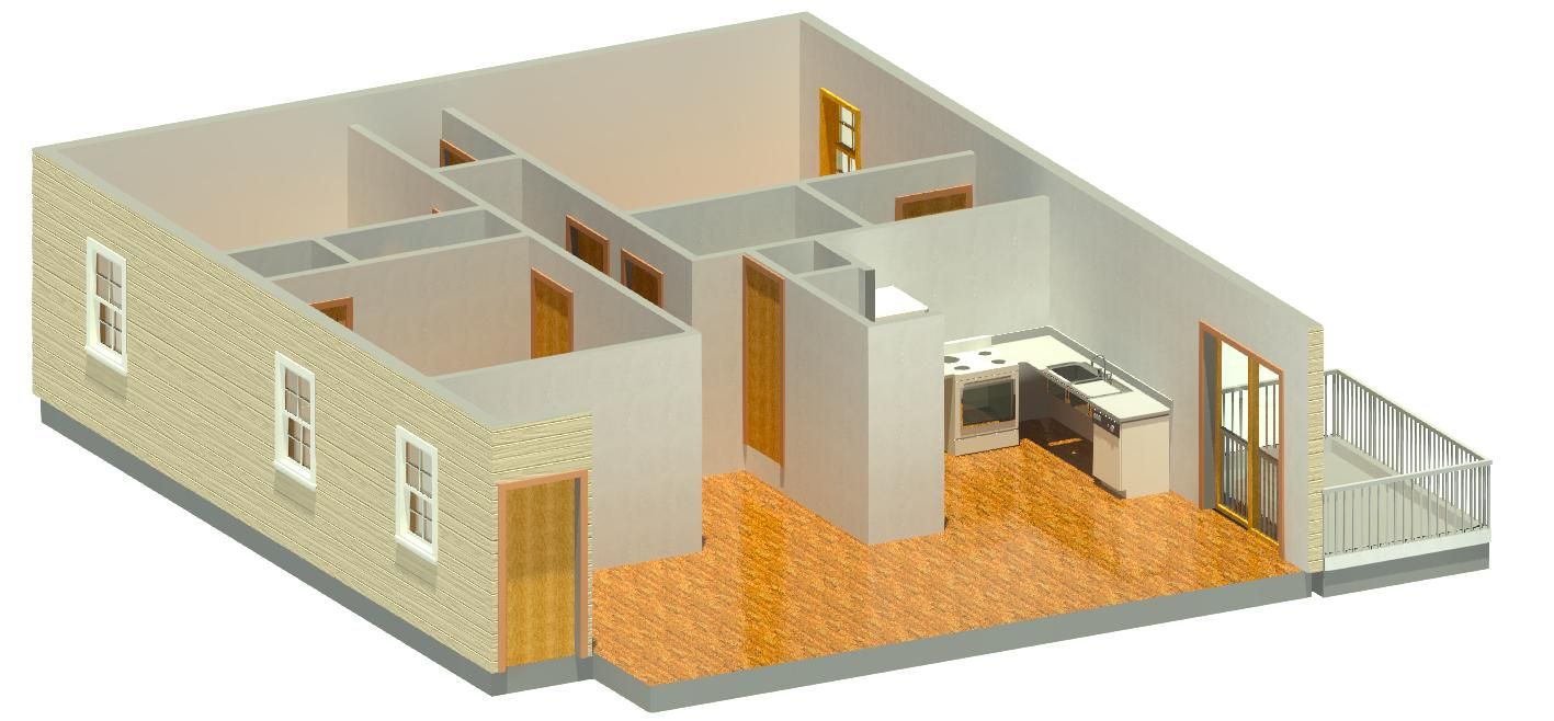 Floor Plan 3D - Front
